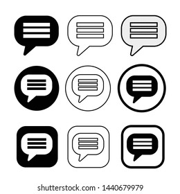 speech bubbles icon symbol sign