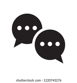 Speech bubbles icon. Trendy Speech bubbles logo concept on white background from Productivity collection. Suitable for use on web apps, mobile apps and print media.