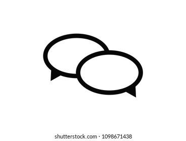 Speech bubbles icon vector icon