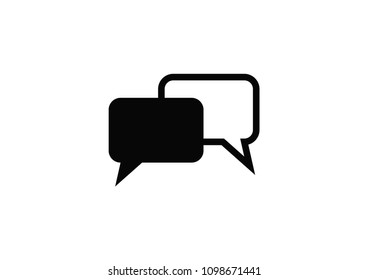 Speech bubbles icon vector icon