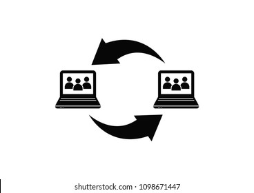 Speech bubbles icon vector icon