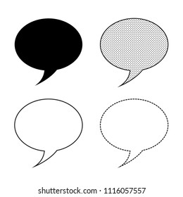 Speech bubbles Icon vector