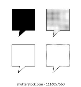 Speech bubbles Icon vector