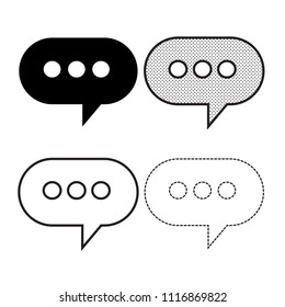 Speech bubbles Icon vector