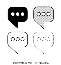 Speech bubbles Icon vector