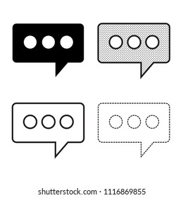 Speech bubbles Icon vector