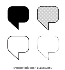 Speech bubbles Icon vector