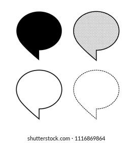 Speech bubbles Icon vector