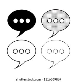 Speech bubbles Icon vector