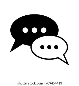 speech bubbles icon vector