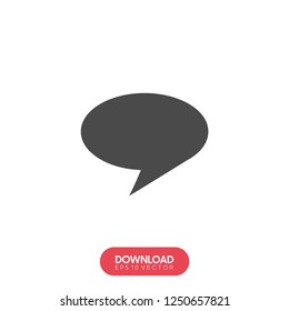 Speech bubbles Icon vector flat design
