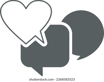 Speech bubbles Icon vector flat design.Blank text comic black speech bubbles in pop art style

