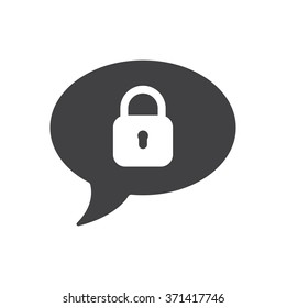 Speech bubbles Icon vector flat design