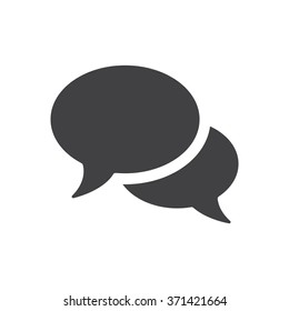 Speech bubbles Icon vector flat design