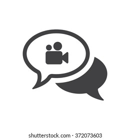 Speech bubbles Icon vector flat design