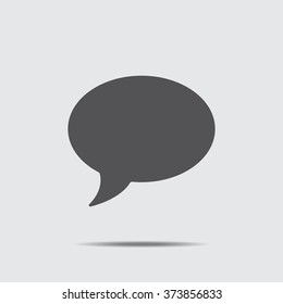 Speech bubbles Icon vector flat design
