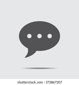 Speech bubbles Icon vector flat design