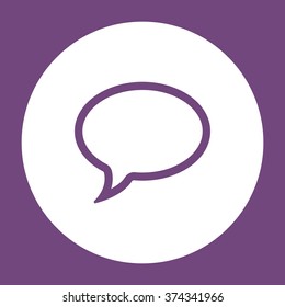 Speech bubbles Icon vector flat design