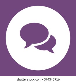 Speech bubbles Icon  vector flat design
