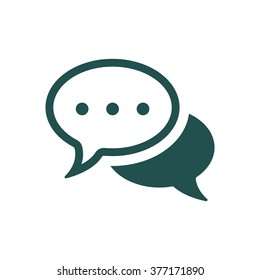 Speech bubbles Icon vector flat design