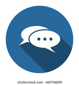 Speech bubbles Icon, vector, icon flat