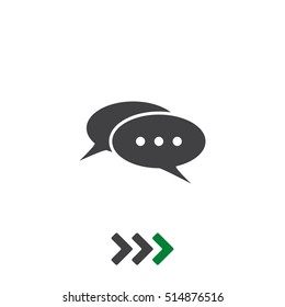 Speech Bubbles Icon Vector flat design style