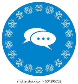 Speech Bubbles Icon Vector flat design style