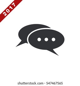 Speech Bubbles Icon Vector flat design style