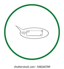 Speech Bubbles Icon Vector flat design style