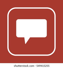 Speech bubbles  icon ,vector. Flat design.