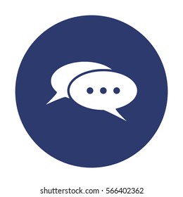 Speech Bubbles Icon Vector flat design style