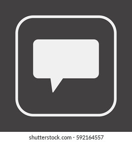 Speech bubbles  icon ,vector. Flat design.