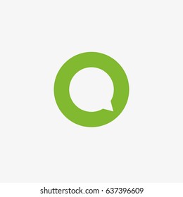 Speech bubbles Icon vector flat design