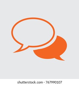 Speech bubbles Icon vector flat design