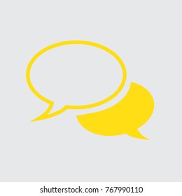 Speech bubbles Icon vector flat design