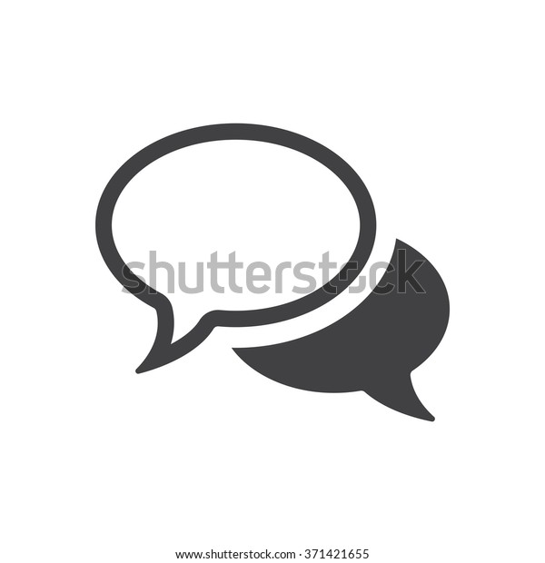 Speech bubbles Icon\
vector flat design