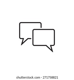 Speech bubbles icon. vector illustration
