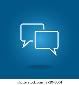Speech bubbles icon. vector illustration