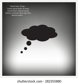  speech bubbles icon, vector illustration. Flat design style