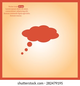  speech bubbles icon, vector illustration. Flat design style