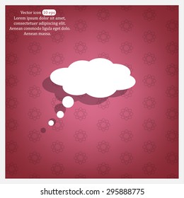  speech bubbles icon, vector illustration. Flat design style