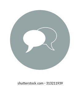 Speech bubbles icon. vector illustration  EPS 10