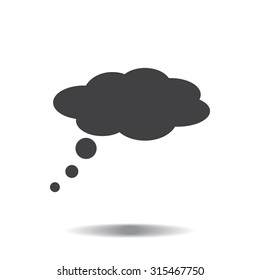  speech bubbles icon, vector illustration. Flat design style