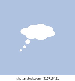  speech bubbles icon, vector illustration. Flat design style