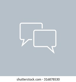 Speech bubbles icon. vector illustration