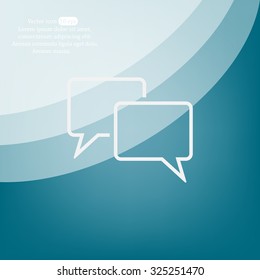 Speech bubbles icon. vector illustration