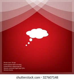  speech bubbles icon, vector illustration. Flat design style