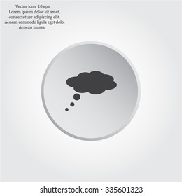 speech bubbles icon, vector illustration. Flat design style