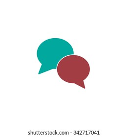 Speech bubbles icon. vector illustration