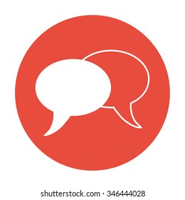 Speech bubbles icon. vector illustration  EPS 10